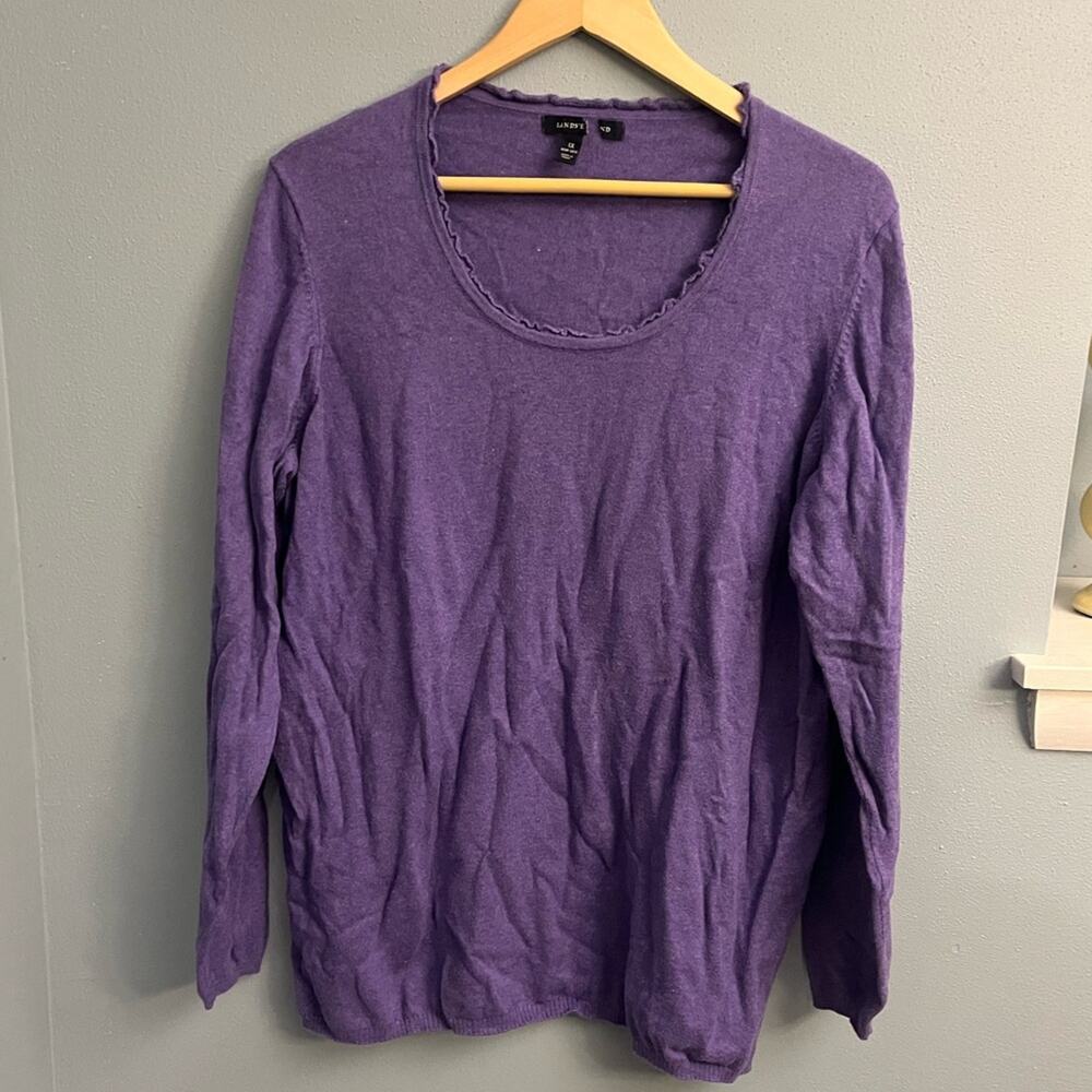 Lands’ End Cotton and Cashmere Blend Sweater